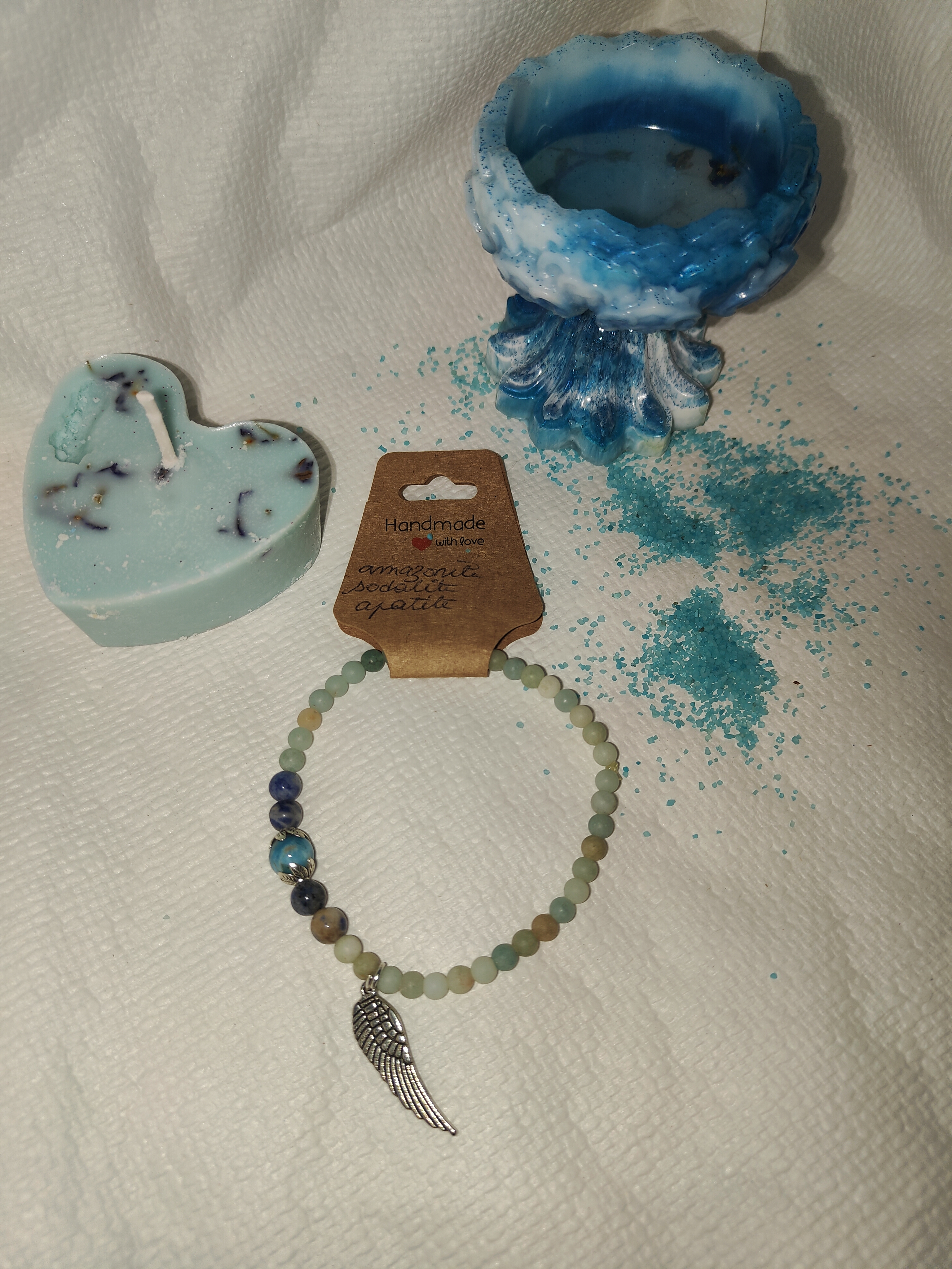 Bracelet apatite bleue