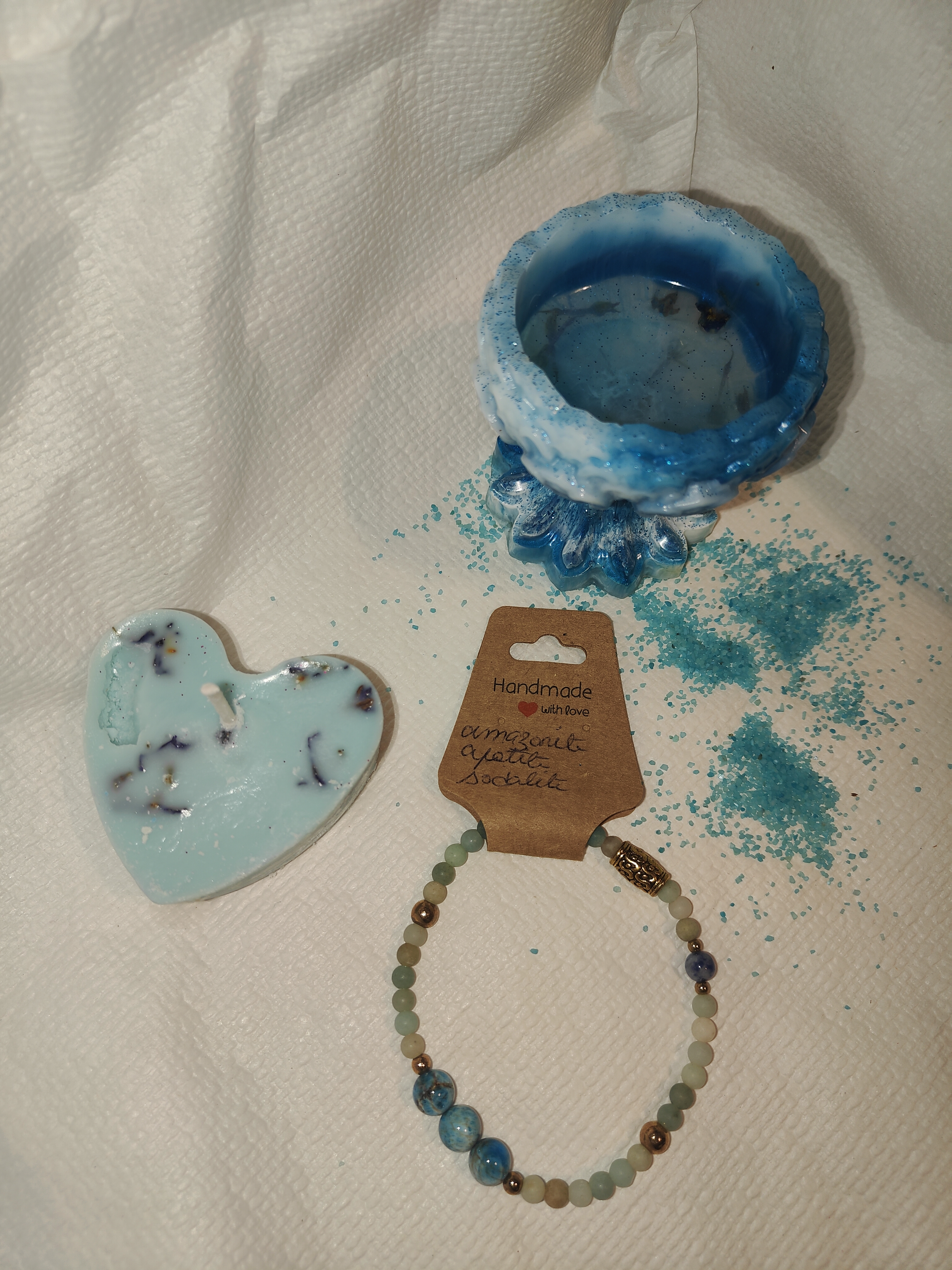 Bracelet apatite bleue