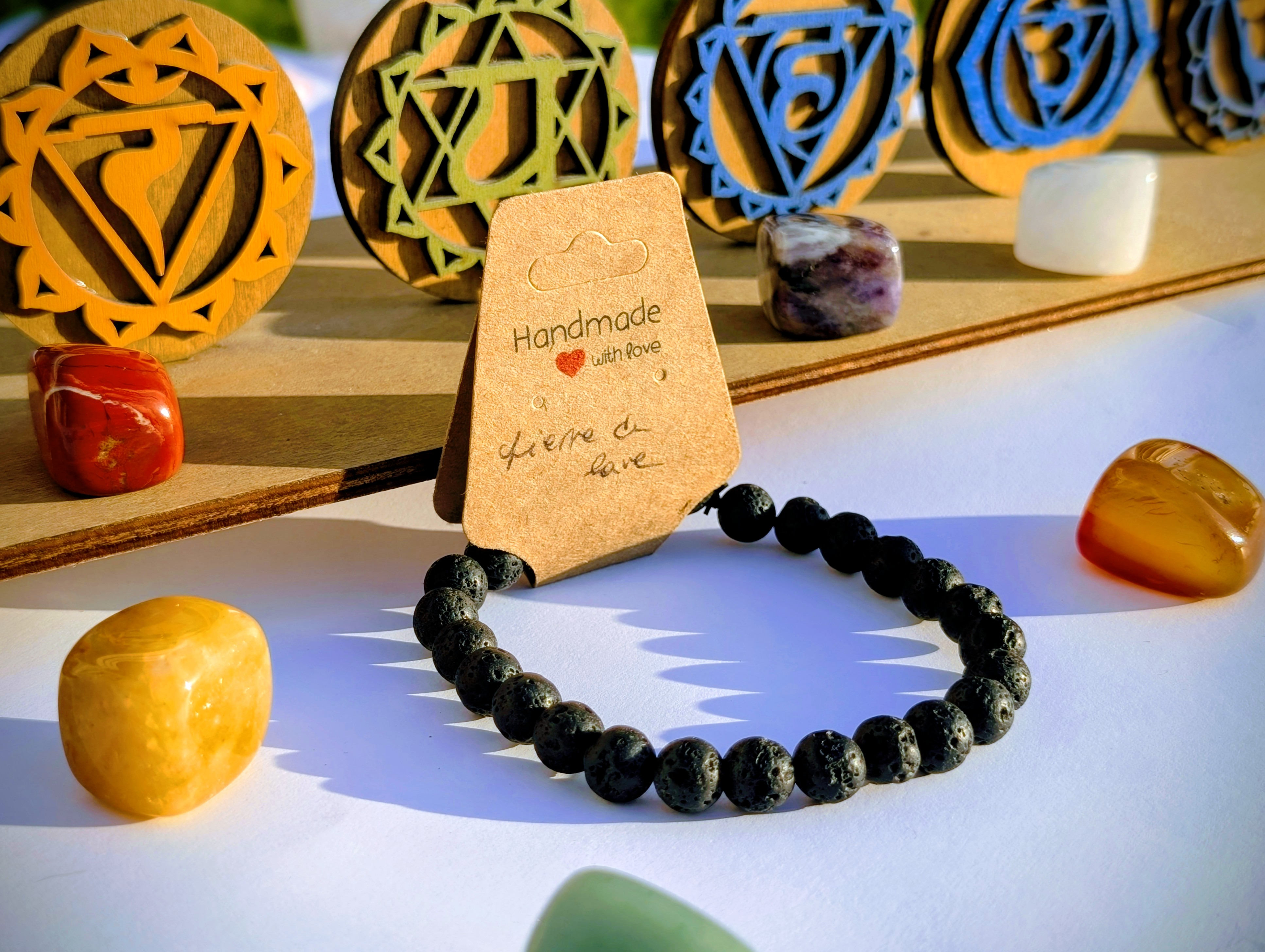 Bracelet pierre de lave